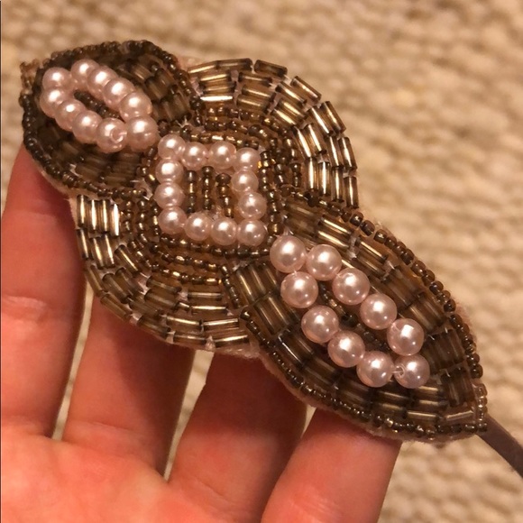 Hand Beaded Head Band 1960’s Style - Picture 2 of 5